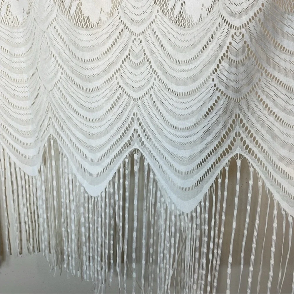 NWT. Siren Lily Maternity Fashion Floral Lace Fringe Hem Kimono. Large . - Picture 12 of 12